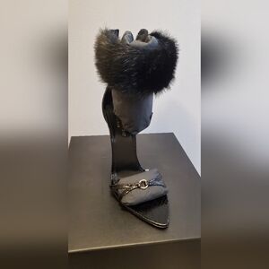 Saint Laurent Satine Sandals In Lacquered Ayers